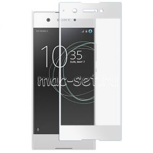 Защитное стекло для Sony Xperia XA1 / XA1 Dual [на весь экран] Aiwo (белое)
