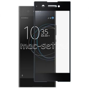 Защитное стекло для Sony Xperia XA1 / XA1 Dual [на весь экран] Aiwo (черное)