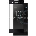 Защитное стекло для Sony Xperia XA1 / XA1 Dual [на весь экран] (черное)