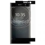 Защитное стекло для Sony Xperia XA2 / XA2 Dual [на весь экран] (черное)