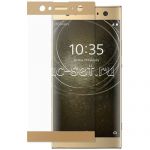 Защитное стекло для Sony Xperia XA2 Ultra / Dual [на весь экран] (золотистое)