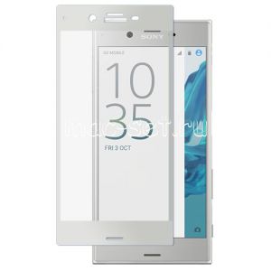 Защитное стекло для Sony Xperia XZ / XZ Dual [на весь экран] Aiwo (белое)