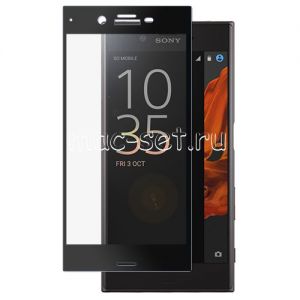 Защитное стекло для Sony Xperia XZ / XZ Dual [на весь экран] Aiwo (черное)