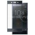 Защитное стекло для Sony Xperia XZ Premium / Dual [на весь экран] (черное)