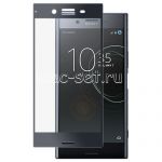 Защитное стекло для Sony Xperia XZ Premium / Dual [на весь экран] (черное)