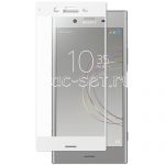 Защитное стекло для Sony Xperia XZ1 / XZ1 Dual [на весь экран] (белое)