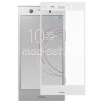 Защитное стекло для Sony Xperia XZ1 Compact [на весь экран] (белое)