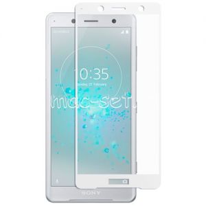 Защитное стекло для Sony Xperia XZ2 Compact [на весь экран] (белое)