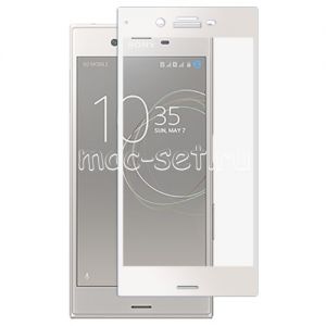 Защитное стекло для Sony Xperia XZs / XZs Dual [на весь экран] Aiwo (белое)