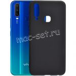 Чехол-накладка силиконовый для VIVO Y12 (черный 1.0мм) матовый