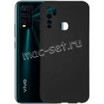 Чехол-накладка силиконовый для VIVO Y30 (черный 1.0мм) матовый