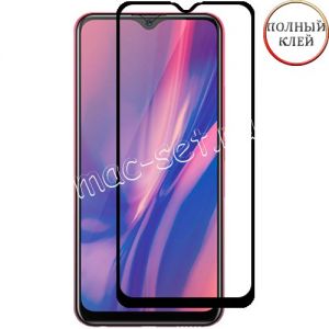 Защитное стекло для VIVO Y11 [клеится на весь экран] Red Line (черное)