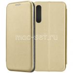 Чехол-книжка кожаный для Xiaomi Mi 9 (золотистый) Fashion Case