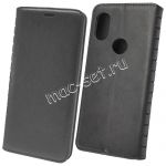 Чехол-книжка кожаный для Xiaomi Mi A2 Lite (черный) Book Case New