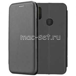 Чехол-книжка кожаный для Xiaomi Mi A2 / Mi6x (черный) Fashion Case