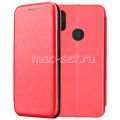 Чехол-книжка кожаный для Xiaomi Redmi Note 6 Pro (красный) Fashion Case