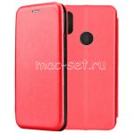Чехол-книжка кожаный для Xiaomi Redmi Note 6 Pro (красный) Fashion Case
