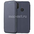 Чехол-книжка кожаный для Xiaomi Redmi Note 6 Pro (синий) Fashion Case