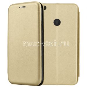 Чехол-книжка кожаный для Xiaomi Mi Max 2 (золотистый) Fashion Case