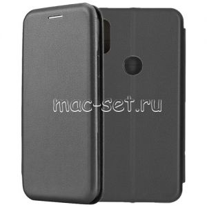 Чехол-книжка кожаный для Xiaomi Mi Mix 2S (черный) Fashion Case