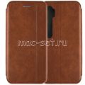 Чехол-книжка кожаный для Xiaomi Mi Note 10 / 10 Pro (коричневый) Retro Case