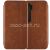Чехол-книжка кожаный для Xiaomi Mi Note 10 / 10 Pro (коричневый) Retro Case