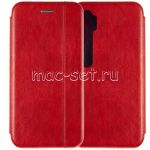 Чехол-книжка кожаный для Xiaomi Mi Note 10 / 10 Pro (красный) Retro Case