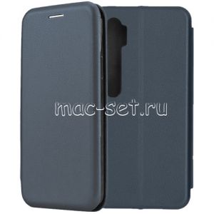 Чехол-книжка кожаный для Xiaomi Mi Note 10 / 10 Pro (синий) Fashion Case