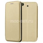 Чехол-книжка кожаный для Xiaomi Mi5s (золотистый) Fashion Case