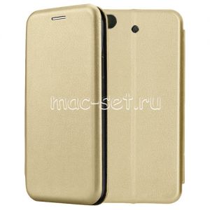 Чехол-книжка кожаный для Xiaomi Mi5s (золотистый) Fashion Case