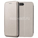 Чехол-книжка кожаный для Xiaomi Mi6 (серый) Fashion Case