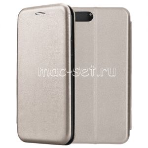 Чехол-книжка кожаный для Xiaomi Mi6 (серый) Fashion Case