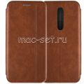 Чехол-книжка кожаный для Xiaomi Mi 9T / 9T Pro (коричневый) Retro Case