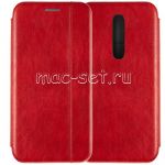 Чехол-книжка кожаный для Xiaomi Mi 9T / 9T Pro (красный) Retro Case