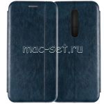 Чехол-книжка кожаный для Xiaomi Mi 9T / 9T Pro (синий) Retro Case