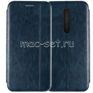 Чехол-книжка кожаный для Xiaomi Mi 9T / 9T Pro (синий) Retro Case