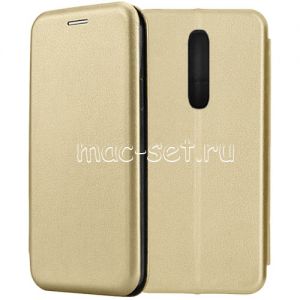 Чехол-книжка кожаный для Xiaomi Mi 9T / 9T Pro (золотистый) Fashion Case