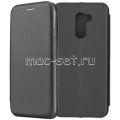 Чехол-книжка кожаный для Xiaomi Pocophone F1 (черный) Fashion Case