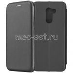 Чехол-книжка кожаный для Xiaomi Pocophone F1 (черный) Fashion Case