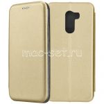 Чехол-книжка кожаный для Xiaomi Pocophone F1 (золотистый) Fashion Case