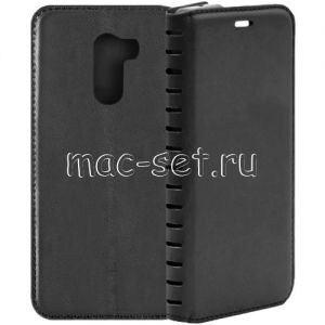 Чехол-книжка кожаный для Xiaomi Pocophone F1 (черный) Book Case New