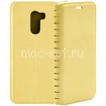Чехол-книжка кожаный для Xiaomi Pocophone F1 (золотистый) Book Case New