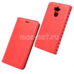 Чехол-книжка кожаный для Xiaomi Redmi 4 Pro / Prime (красный) Book Case New