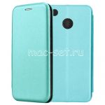 Чехол-книжка кожаный для Xiaomi Redmi 4X (голубой) Fashion Case