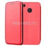 Чехол-книжка кожаный для Xiaomi Redmi 4X (красный) Fashion Case