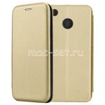 Чехол-книжка кожаный для Xiaomi Redmi 4X (золотистый) Fashion Case