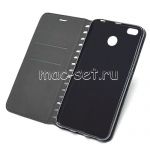 Чехол-книжка кожаный для Xiaomi Redmi 4X (черный) Book Case New