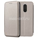 Чехол-книжка кожаный для Xiaomi Redmi 5 (серый) Fashion Case