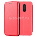 Чехол-книжка кожаный для Xiaomi Redmi 5 (красный) Fashion Case