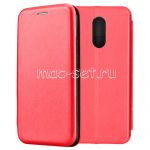 Чехол-книжка кожаный для Xiaomi Redmi 5 (красный) Fashion Case